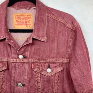 Levi Strauss Jean Jacket Faded Red Men’s Size Medium